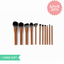  Luxury 11 Piece Brush & Cover Set Brown